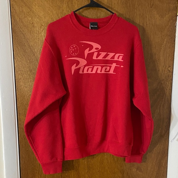 Pixar Tops - Red Pizza Planet Sweater
